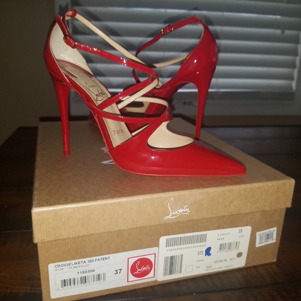 Christian Louboutin CrossFlicketa 100 Patent HOT
